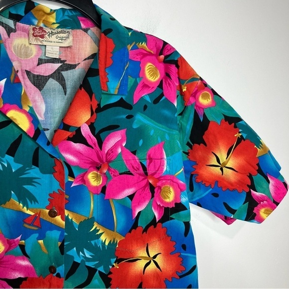 Hilo Hattie The Hawaiian Original button down shirt size large - Picture 3 of 4